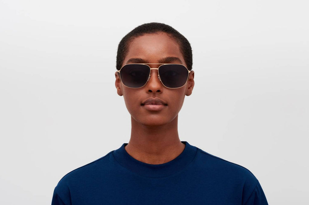 MYKITA - Laven Sunglasses Champagne Gold with Dusk Gradient Lenses