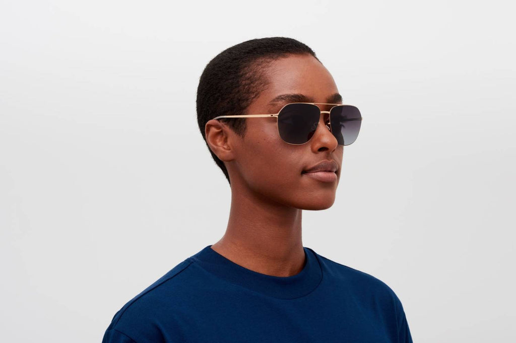 MYKITA - Laven Sunglasses Champagne Gold with Dusk Gradient Lenses