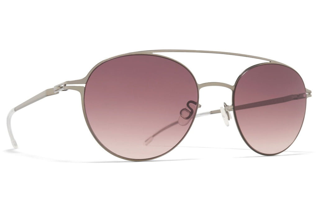 MYKITA - Reva Sunglasses Silver with Cedar Brown Gradient Lenses
