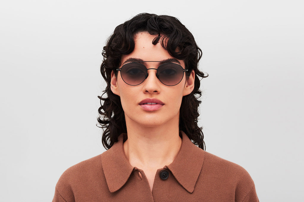 MYKITA - Reva Sunglasses Black with Grey Gradient Lenses