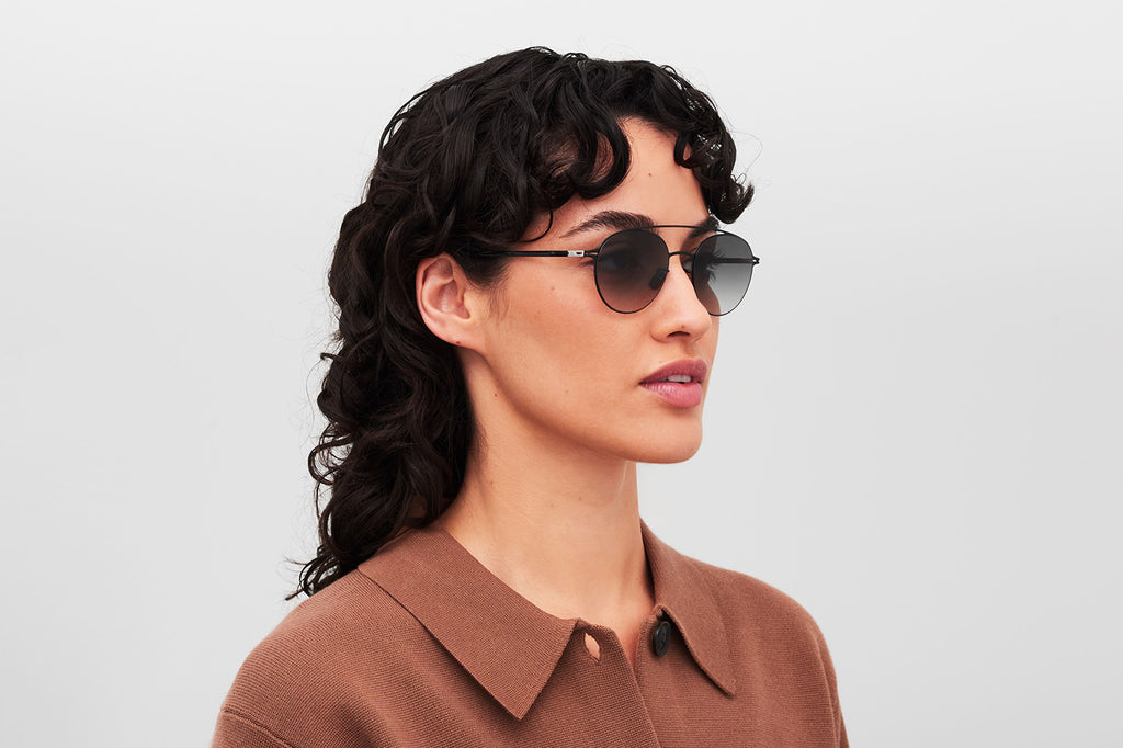 MYKITA - Reva Sunglasses Black with Grey Gradient Lenses