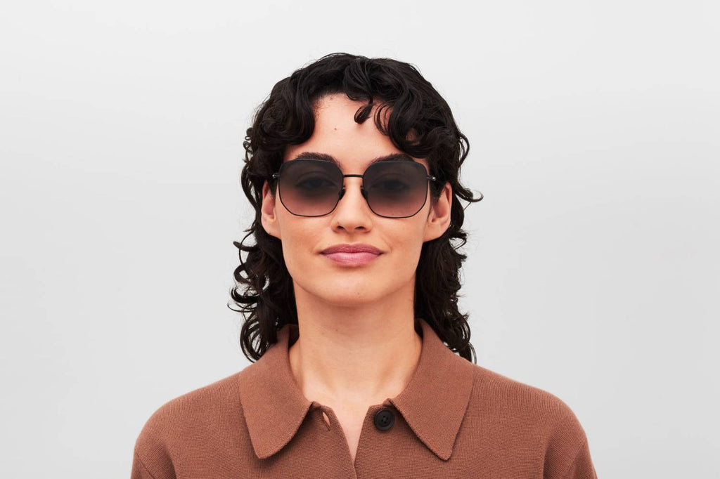 MYKITA - Indira Sunglasses Black with Grey Gradient Lenses