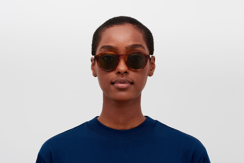 MYKITA® - Kimber Sunglasses Soft Havana with Euphos Green Solid Lenses