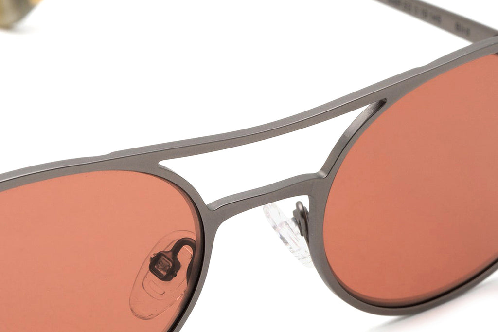 Retro Super Future® - Bird Sunglasses Gunmetal with Brown Lenses