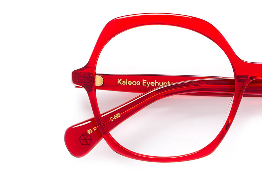 Kaleos Eyehunters - Kingsleigh Eyeglasses Transparent Red