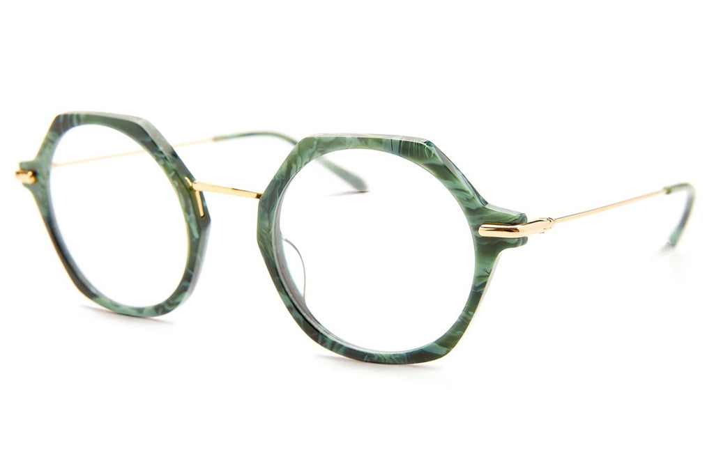 Kaleos Eyehunters - Trevethyn Eyeglasses Green Marble