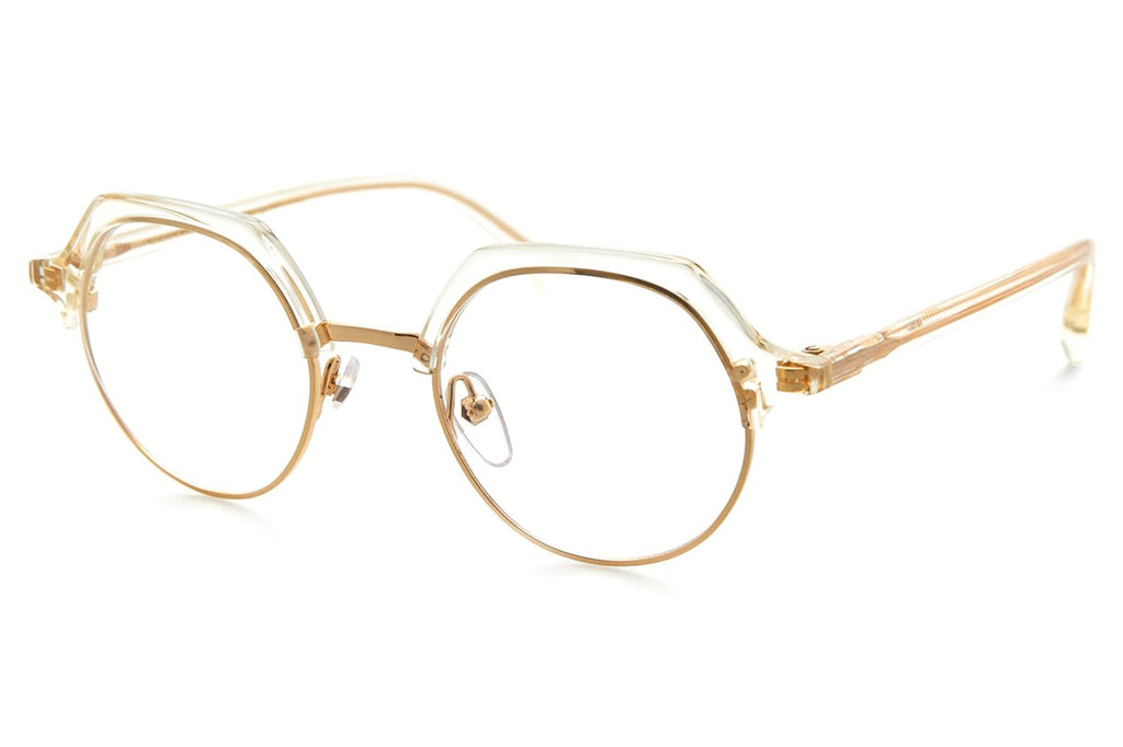 Kaleos Eyehunters - Mitty Eyeglasses Gold/Transparent Champagne