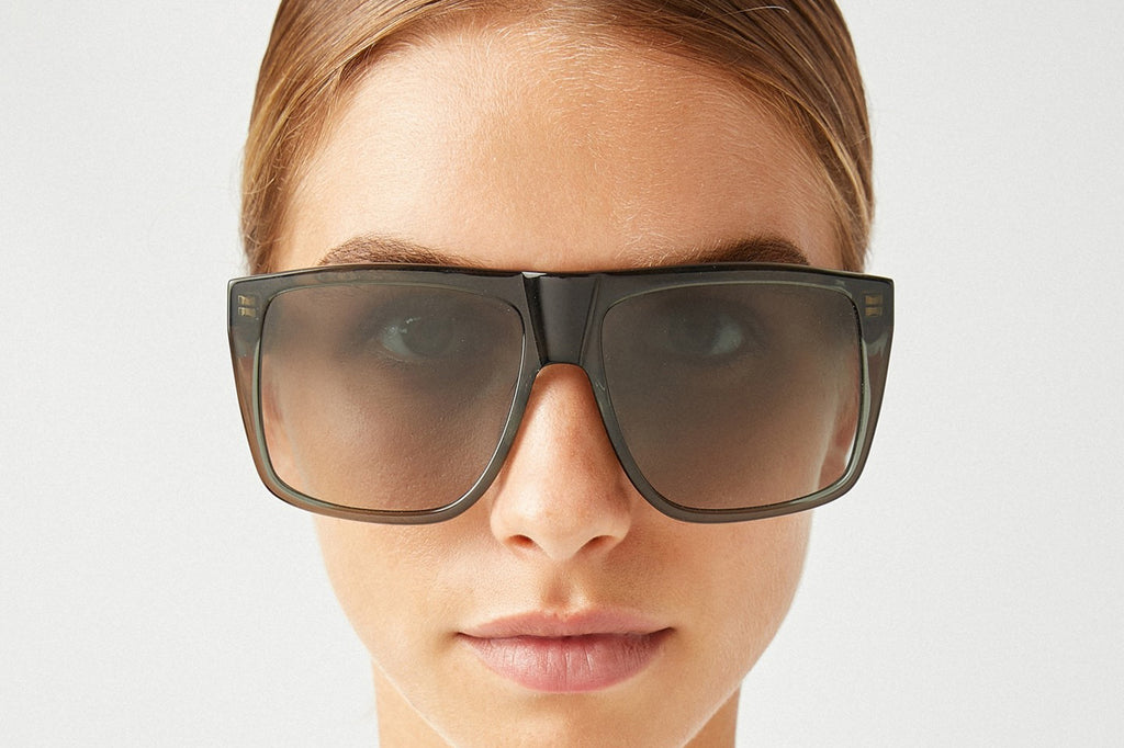 Kaleos Eyehunters - White Sunglasses Transparent Green