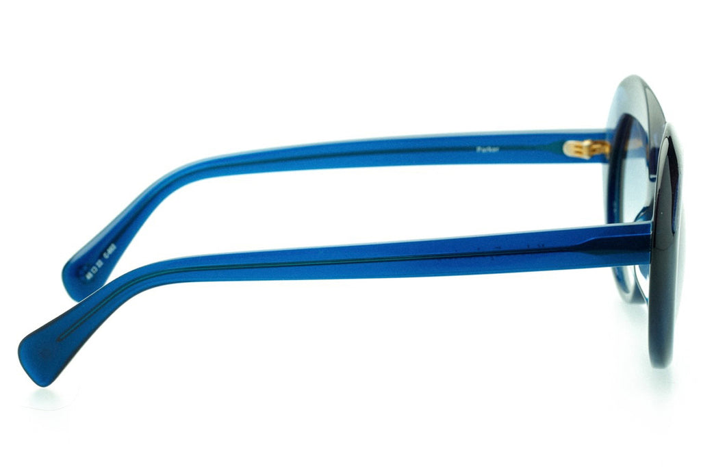 Kaleos Eyehunters - Parker Sunglasses Translucent Dark Blue/Glitter Blue