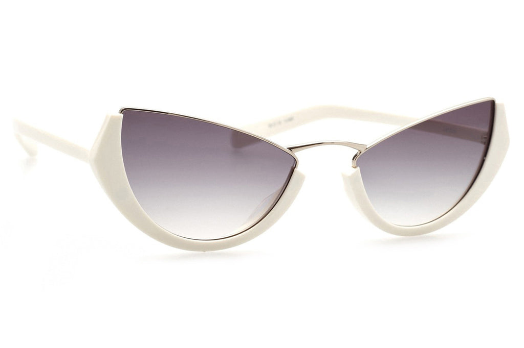 Kaleos Eyehunters - Selden Sunglasses Opaque White/Gold