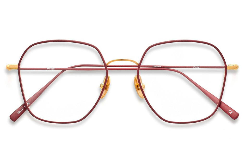 Kaleos Eyehunters - Wheeler Eyeglasses Matte Garnet