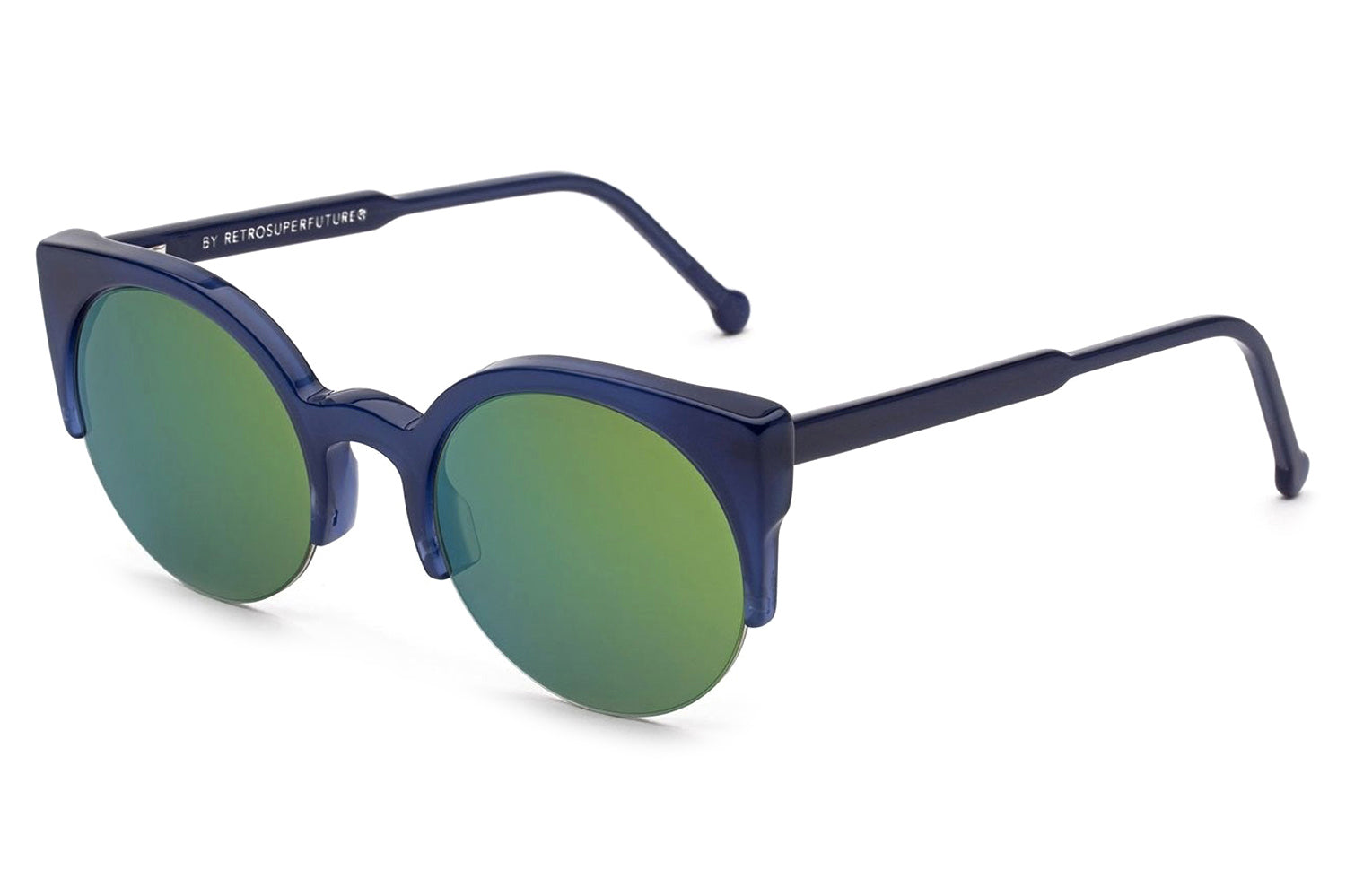 RetroSuperFuture® - Lucia | Butterfly Round Acetate Sunglasses