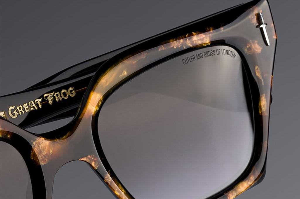 Cutler and Gross - The Great Frog Prometheus Sunglasses Havana on Black