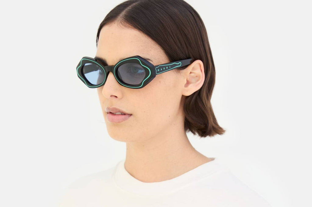 Marni® - Unlahand Sunglasses Black/Green