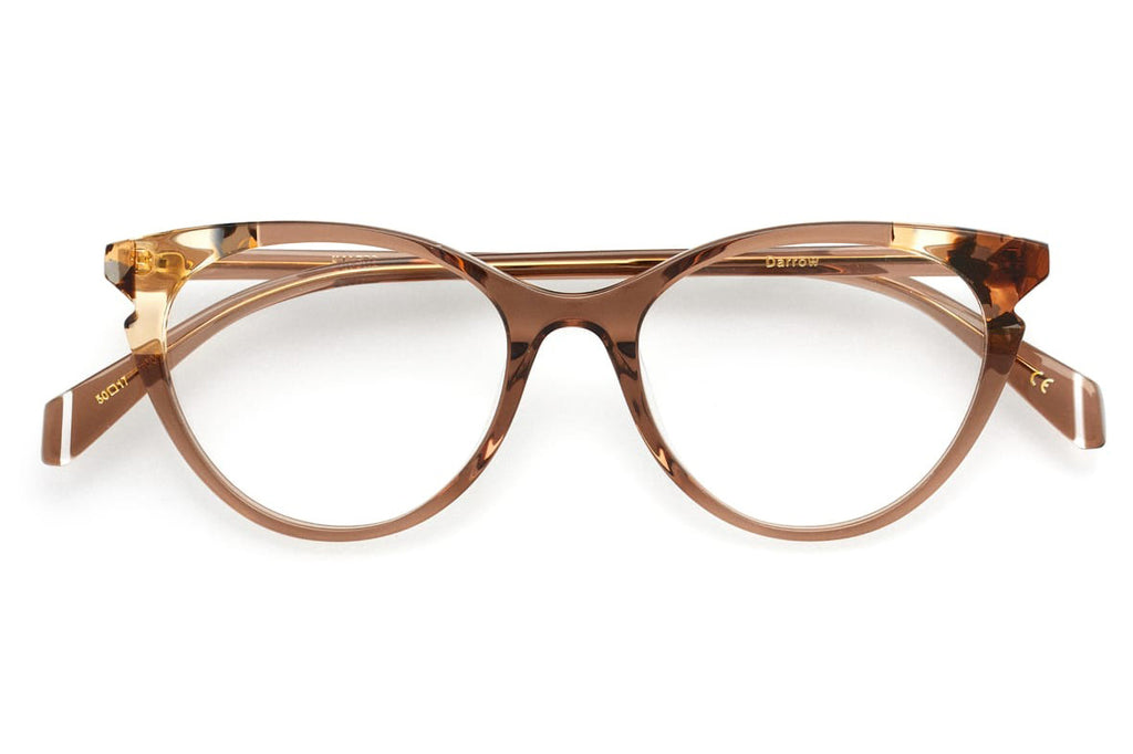 Kaleos Eyehunters - Darrow Eyeglasses Transparent Brown