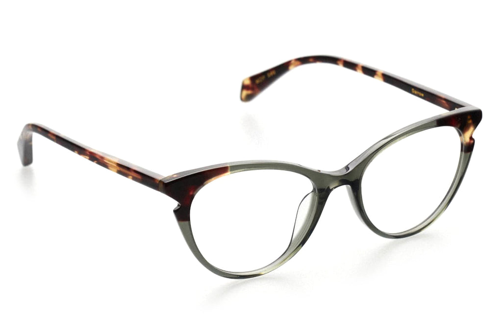 Kaleos Eyehunters - Darrow Eyeglasses Transparent Grey/Dark Brown Tortoise