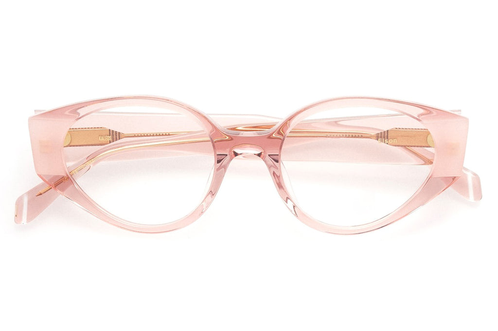Kaleos Eyehunters - Elson Eyeglasses Transparent Pink/Opaque Pink