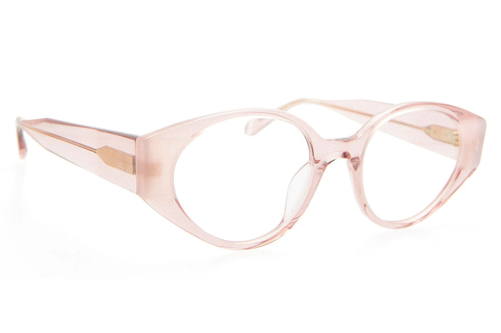 Kaleos Eyehunters - Elson Eyeglasses Transparent Pink/Opaque Pink