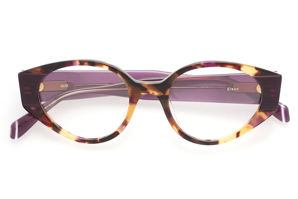 Kaleos Eyehunters - Elson Eyeglasses Purple Tortoise/Opaque Purple