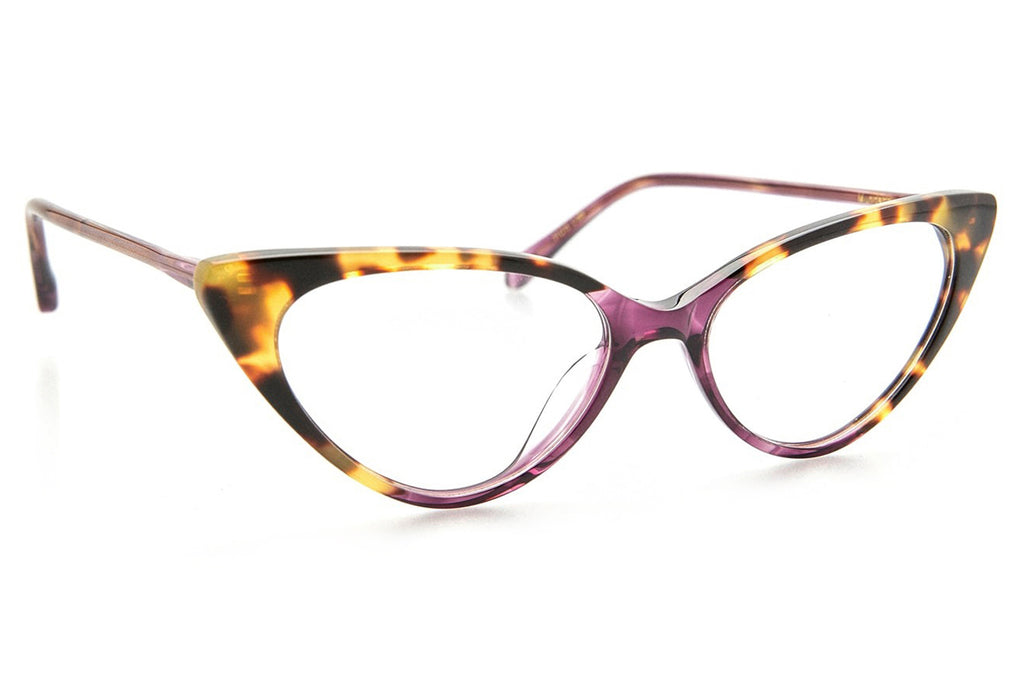 Kaleos Eyehunters - Mundson Eyeglasses Brown Tortoise/Purple