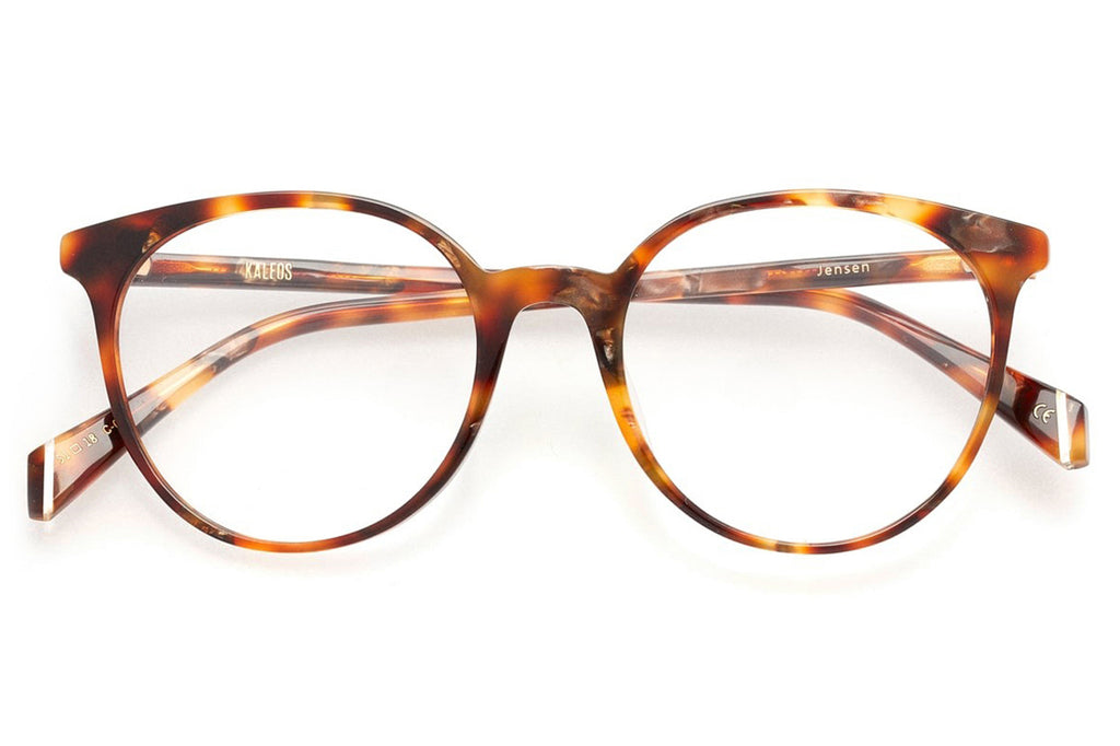 Kaleos Eyehunters - Jensen Eyeglasses Dark Brown-Caramel Tortoise