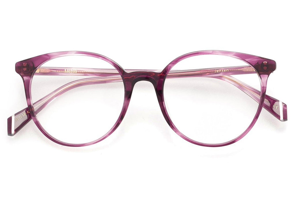 Kaleos Eyehunters - Jensen Eyeglasses Opaque Monochrome Purple
