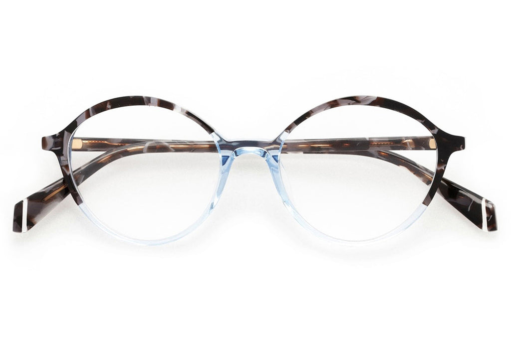 Kaleos Eyehunters - Gale Eyeglasses Transparent Light Blue/Grey Tortoise