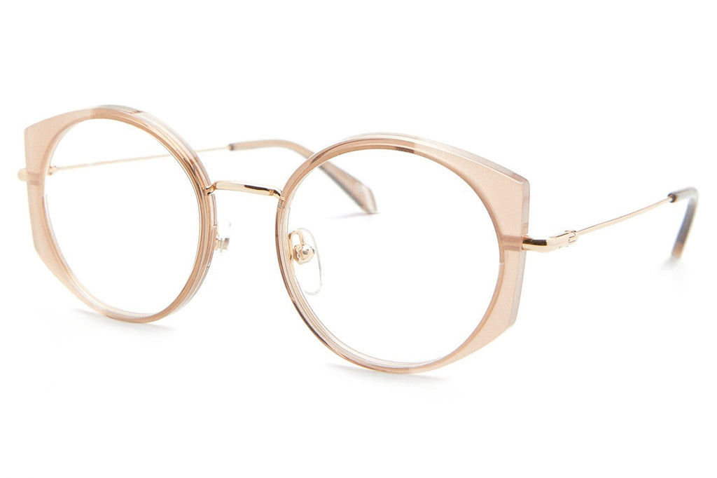 Kaleos Eyehunters - Thrombey Eyeglasses Transparent Brown/Light Brown
