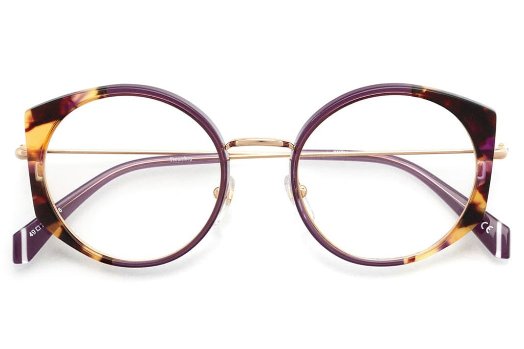 Kaleos Eyehunters - Thrombey Eyeglasses Purple Tortoise/Transparent Purple