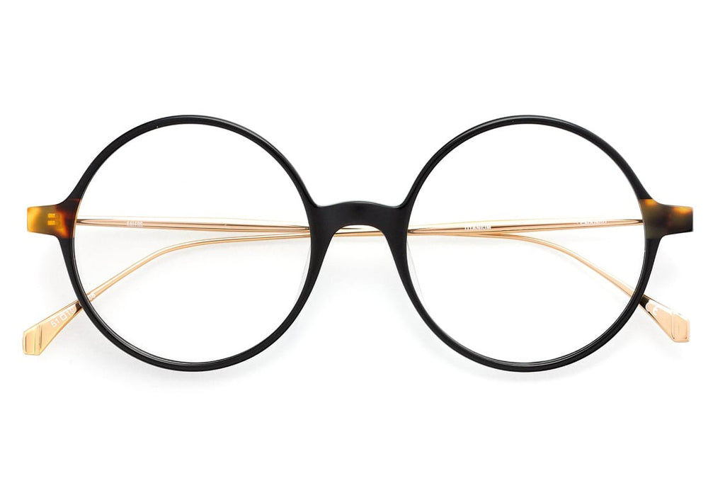 Kaleos Eyehunters - Esposito Eyeglasses Black/Brown Tortoise