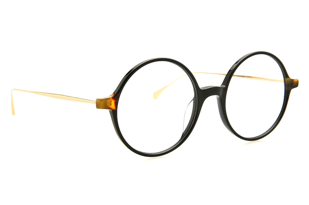 Kaleos Eyehunters - Esposito Eyeglasses Black/Brown Tortoise