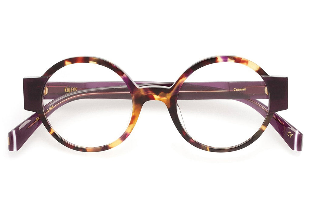 Kaleos Eyehunters - Cassen Eyeglasses Purple Tortoise