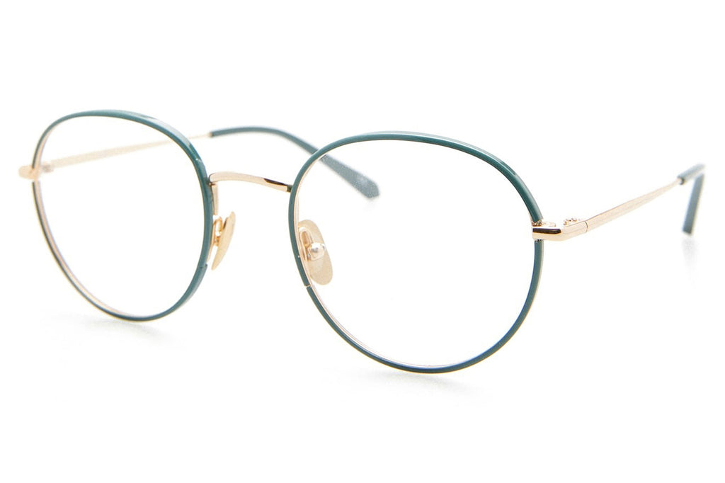 Kaleos Eyehunters - Hooper Eyeglasses Green/Gold