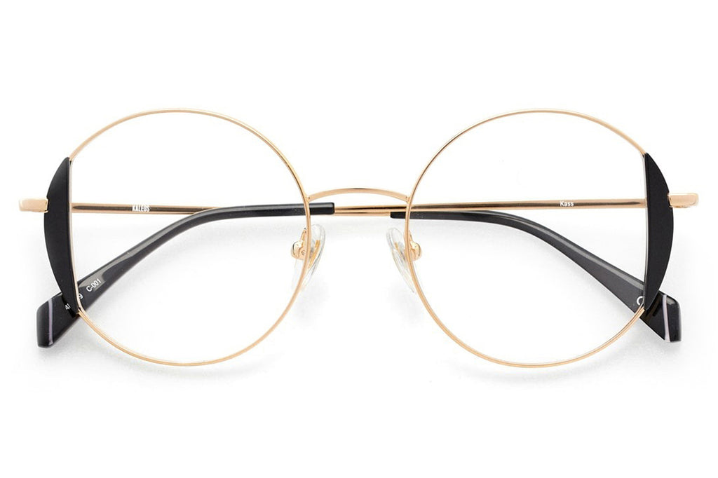 Kaleos Eyehunters - Kass Eyeglasses Gold/Black