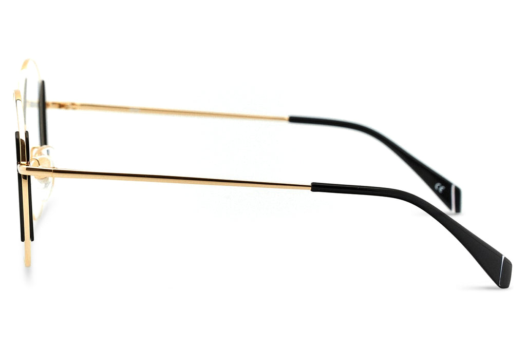 Kaleos Eyehunters - Kass Eyeglasses Gold/Black