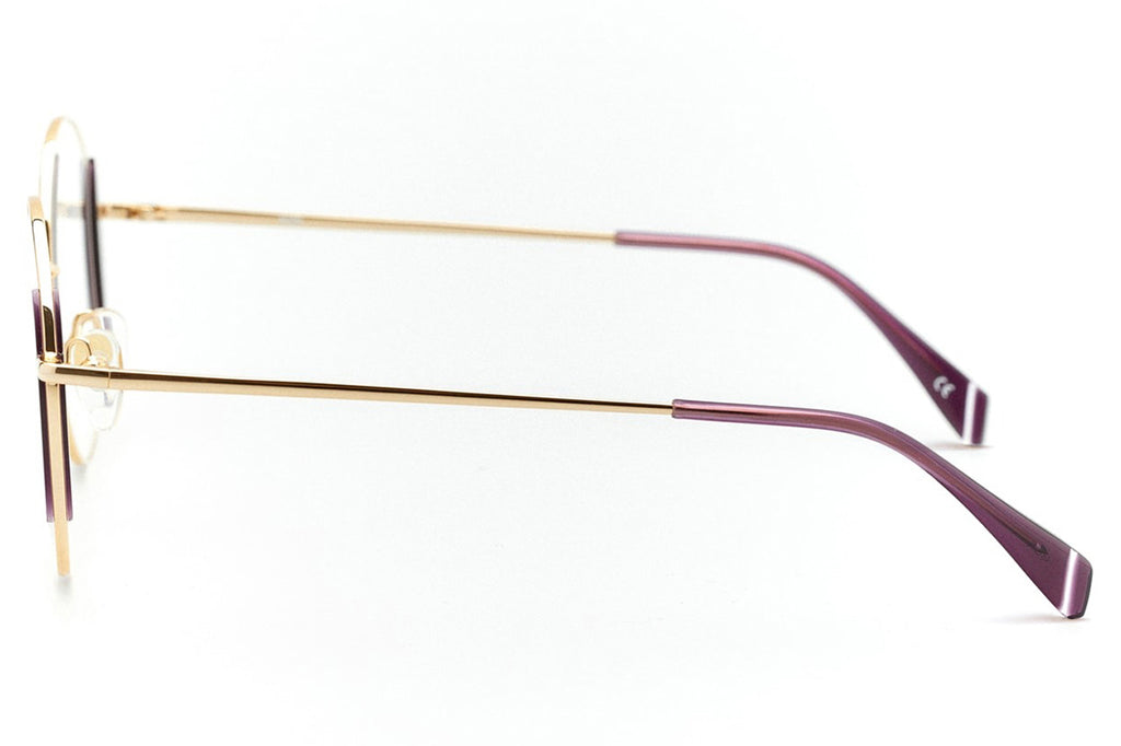 Kaleos Eyehunters - Kass Eyeglasses Gold/Black/Honey Tortoise