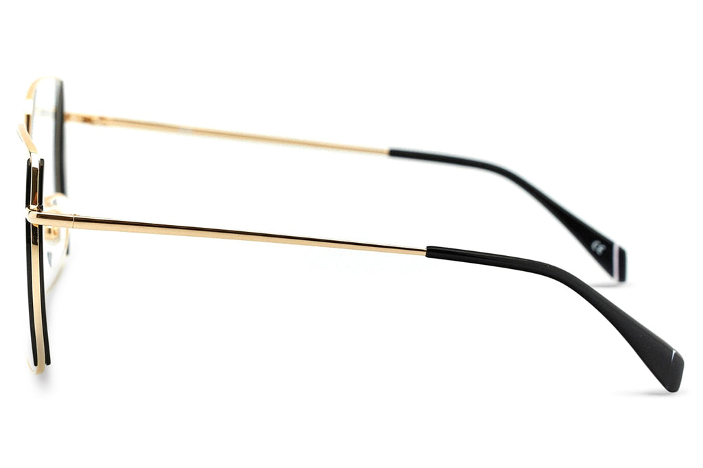 Kaleos Eyehunters - Johnson Eyeglasses Gold/Black