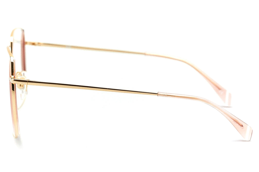 Kaleos Eyehunters - Johnson Eyeglasses Gold/Pink