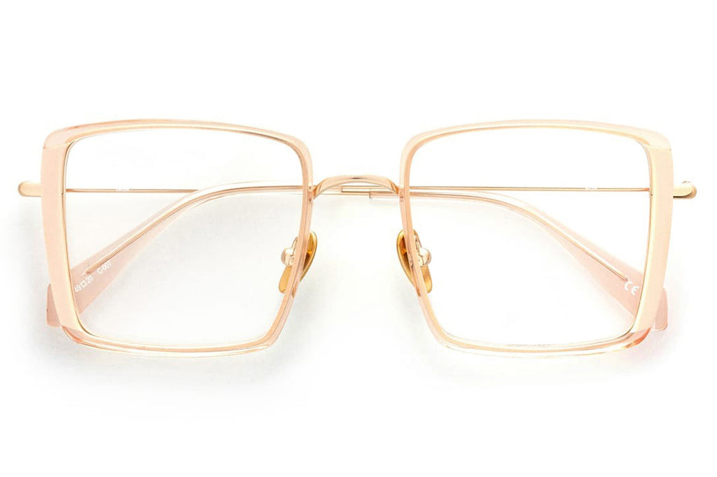 Kaleos Eyehunters - Fox Eyeglasses Clear/Peach