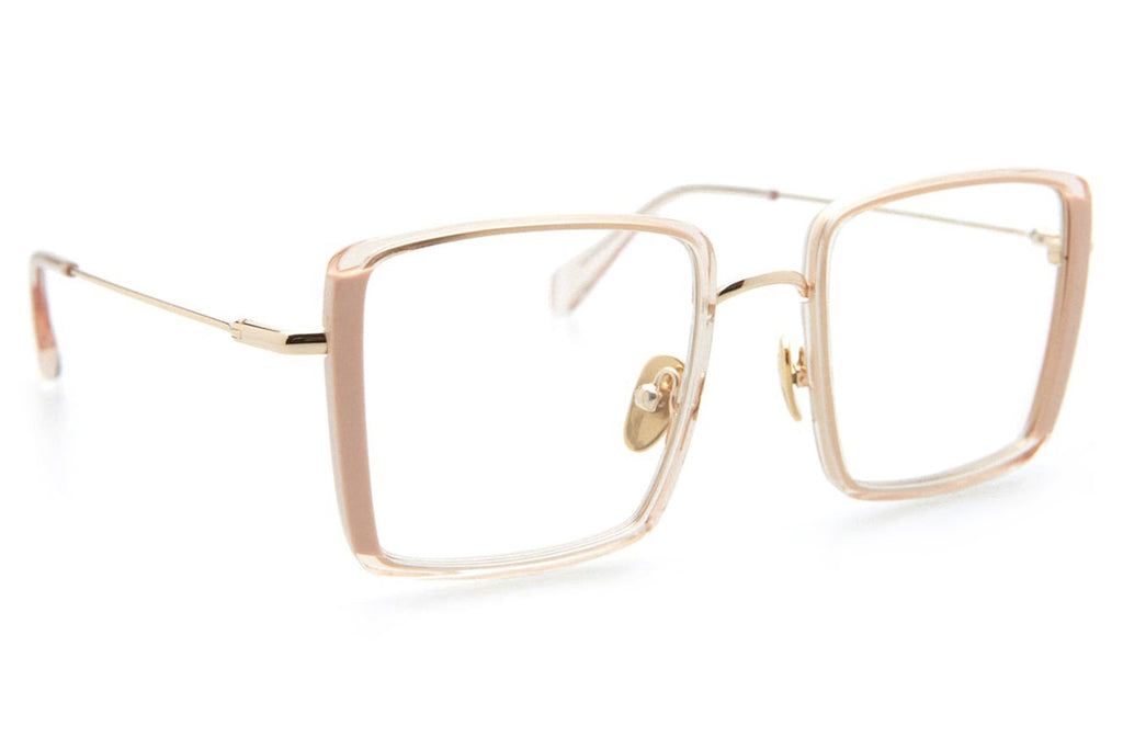 Kaleos Eyehunters - Fox Eyeglasses Clear/Peach