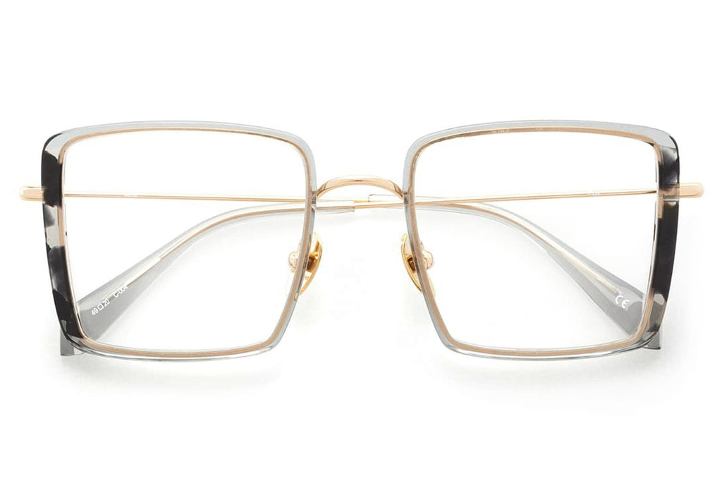 Kaleos Eyehunters - Fox Eyeglasses Light Grey/Grey Tortoise