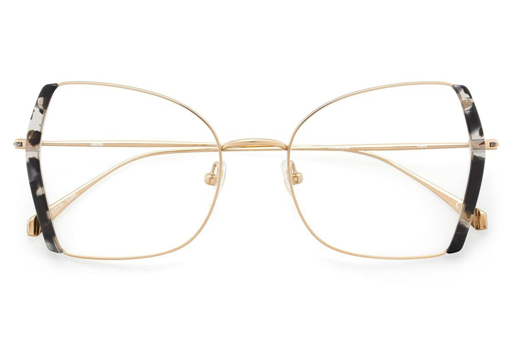 Kaleos Eyehunters - Kelly Eyeglasses Grey Tortoise/Gold