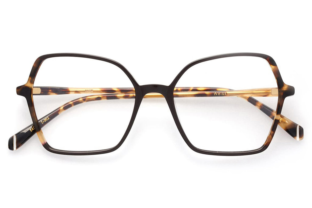 Kaleos Eyehunters - Weiss Eyeglasses Black/Brown Tortoise