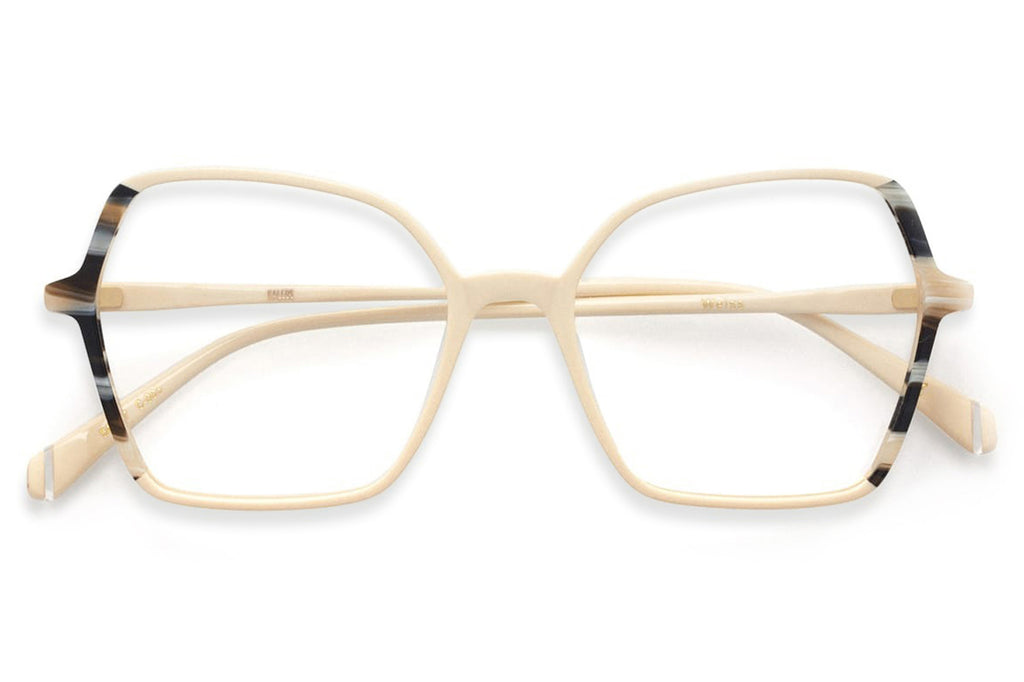 Kaleos Eyehunters - Weiss Eyeglasses Opaque White/Grey Tortoise