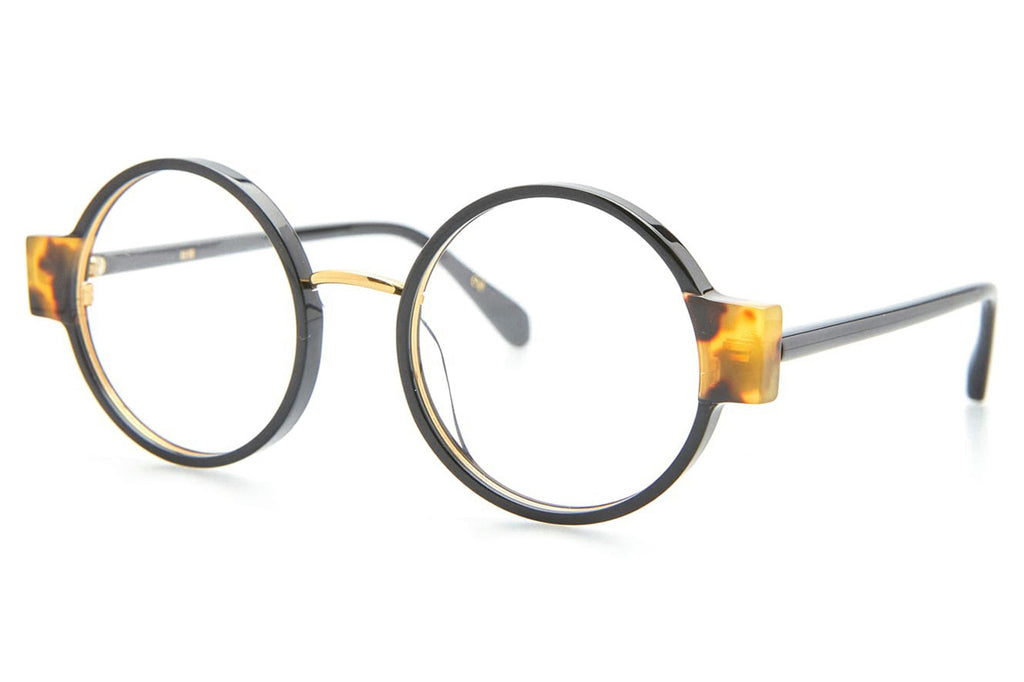 Kaleos Eyehunters - Fern Eyeglasses Black/Light Brown Tortoise