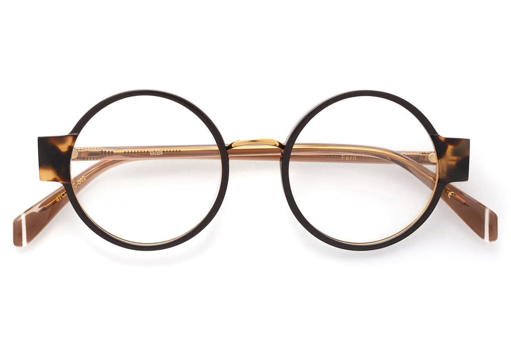 Kaleos Eyehunters - Fern Eyeglasses Black/Dark Brown Tortoise