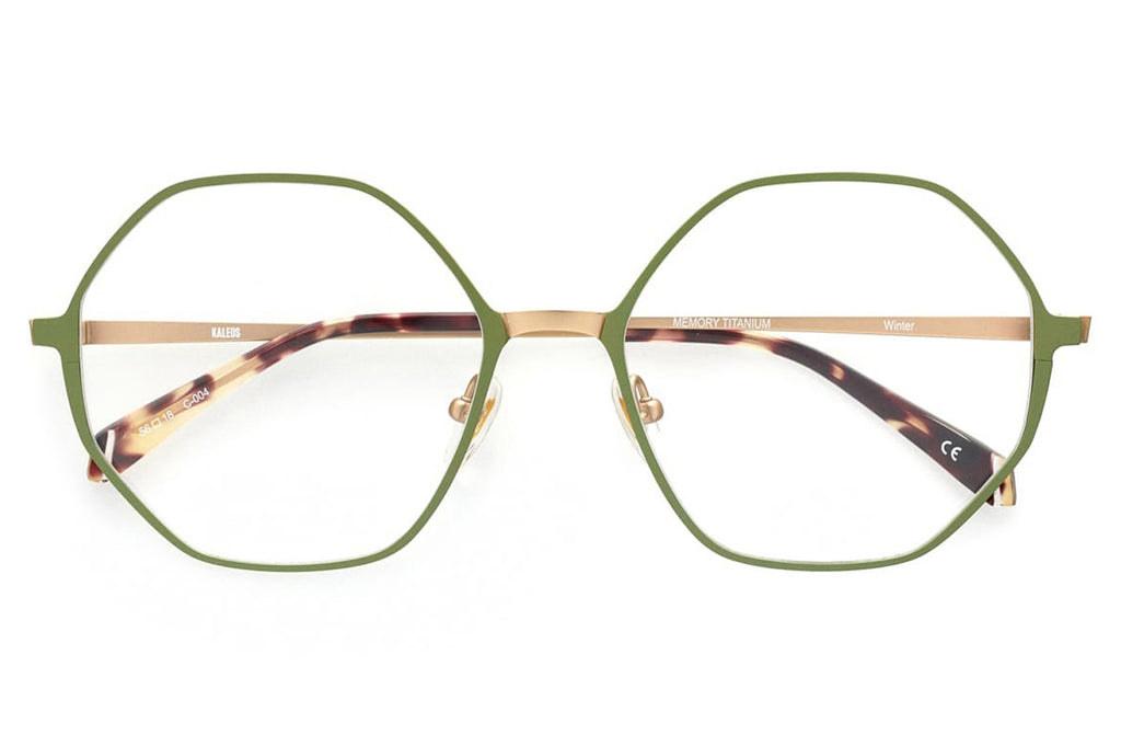 Kaleos Eyehunters - Winter Eyeglasses Green/Gold
