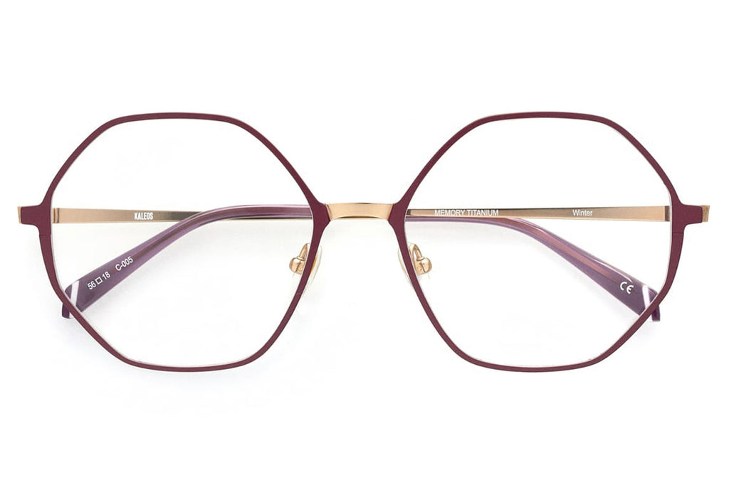 Kaleos Eyehunters - Winter Eyeglasses Purple/Gold