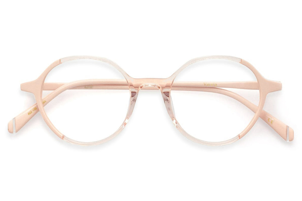Kaleos Eyehunters - Varela Eyeglasses Transparent Pink/Opaque Light Pink