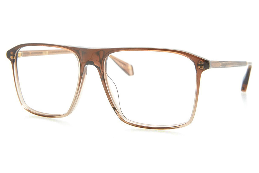 Kaleos Eyehunters - Palmer Eyeglasses Transparent Brown